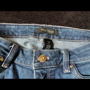 White House Black Market Crop jeans. Distressed.